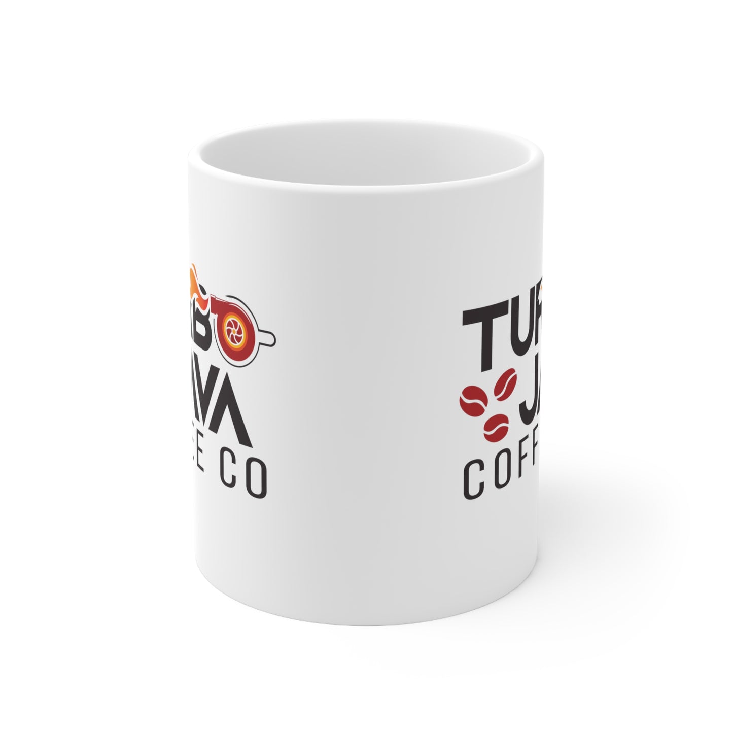 Turbo Java Ceramic Mug - 11 oz. (White)