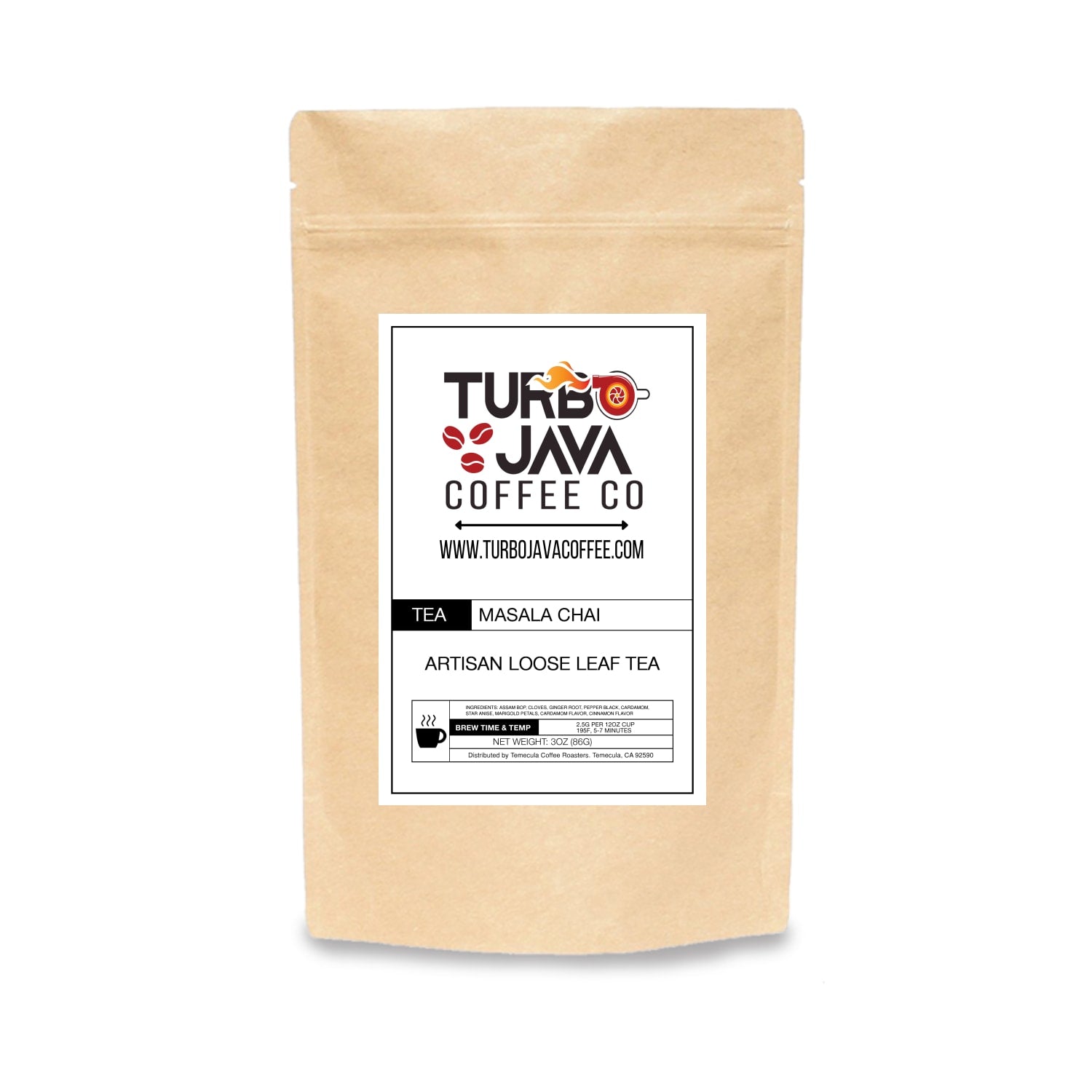 Masala Chai Tea – Turbo Java Coffee Co.